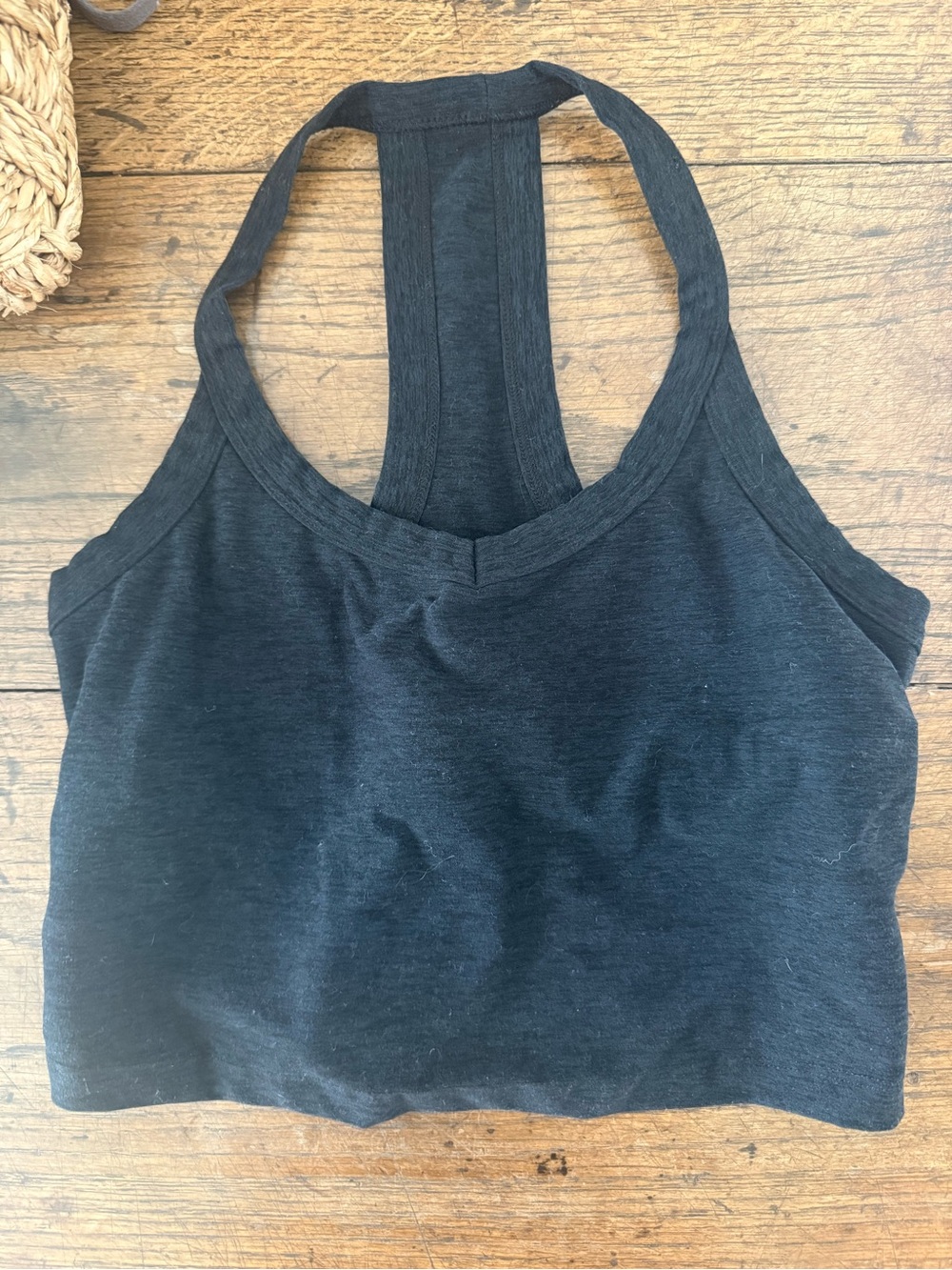 Beyond Yoga Black Racerback Sports Crop